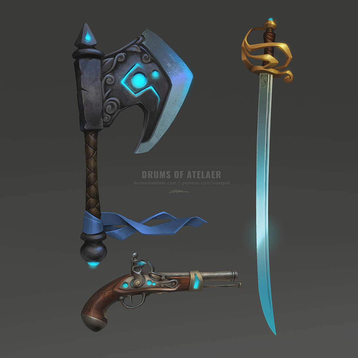Drums of Atelaer: Weapon Concepts